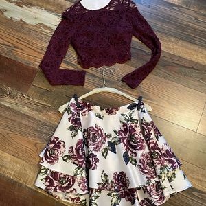 City studio 2 piece dress size 7